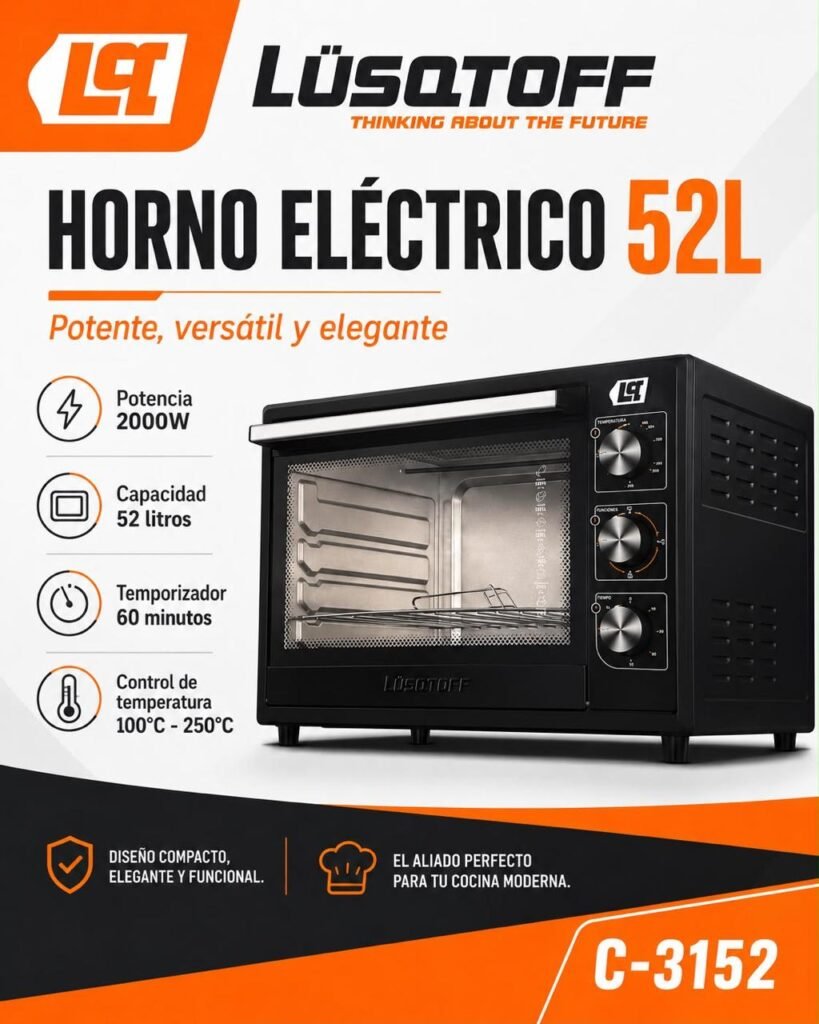 Horno eléctrico Lüsqtoff 52 L