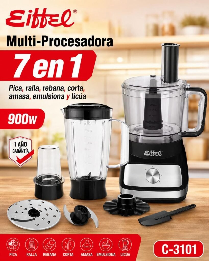 Multiprocesadora Eiffel 7 en 1 - 900 W