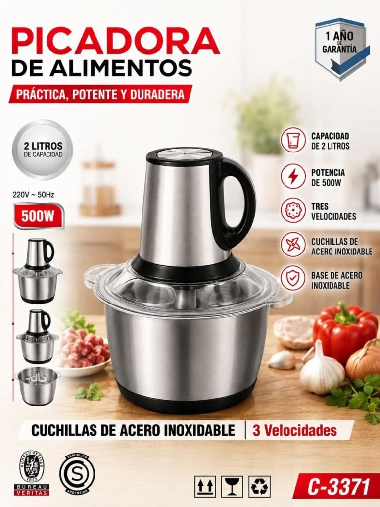 Picadora de alimentos 2 L - 500 W