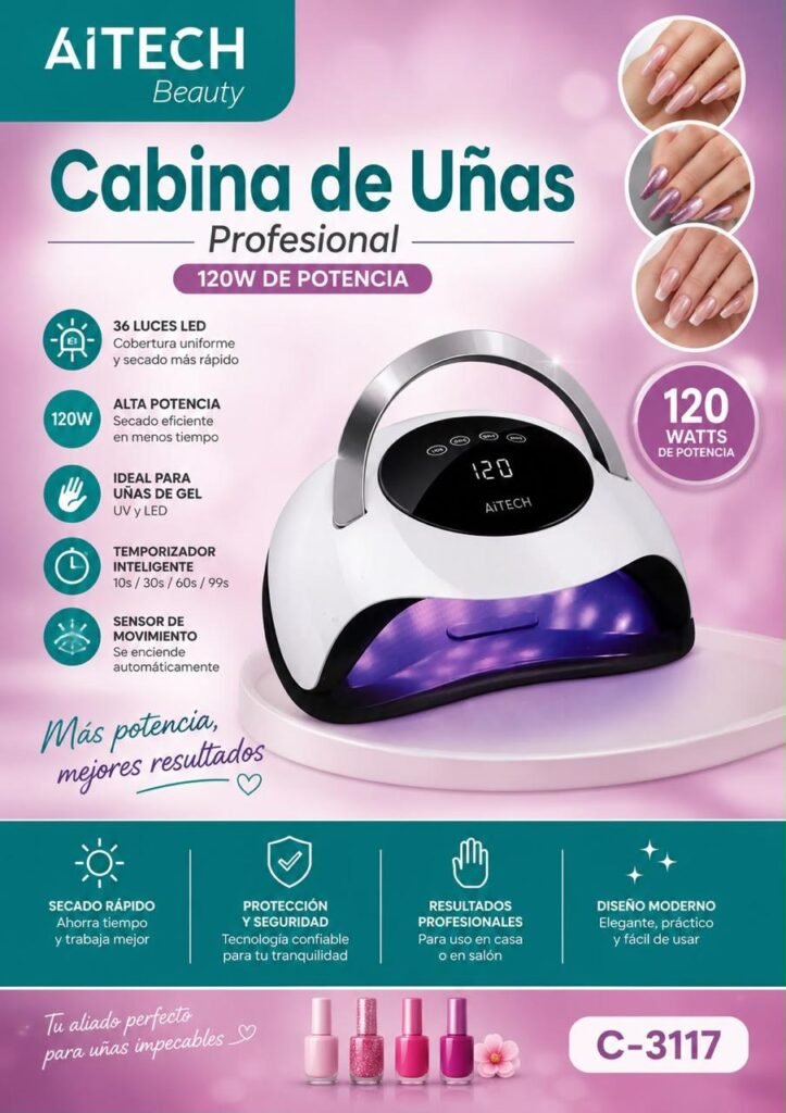 Cabina de uñas profesional AiTech 120 W