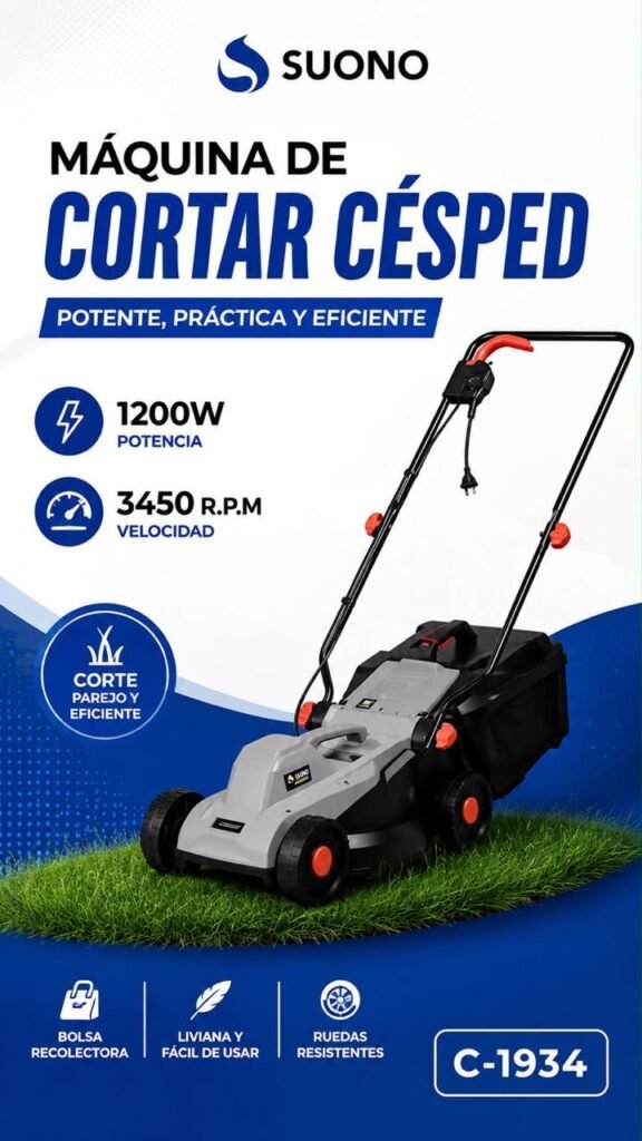 Máquina de cortar césped Suono 1200 W